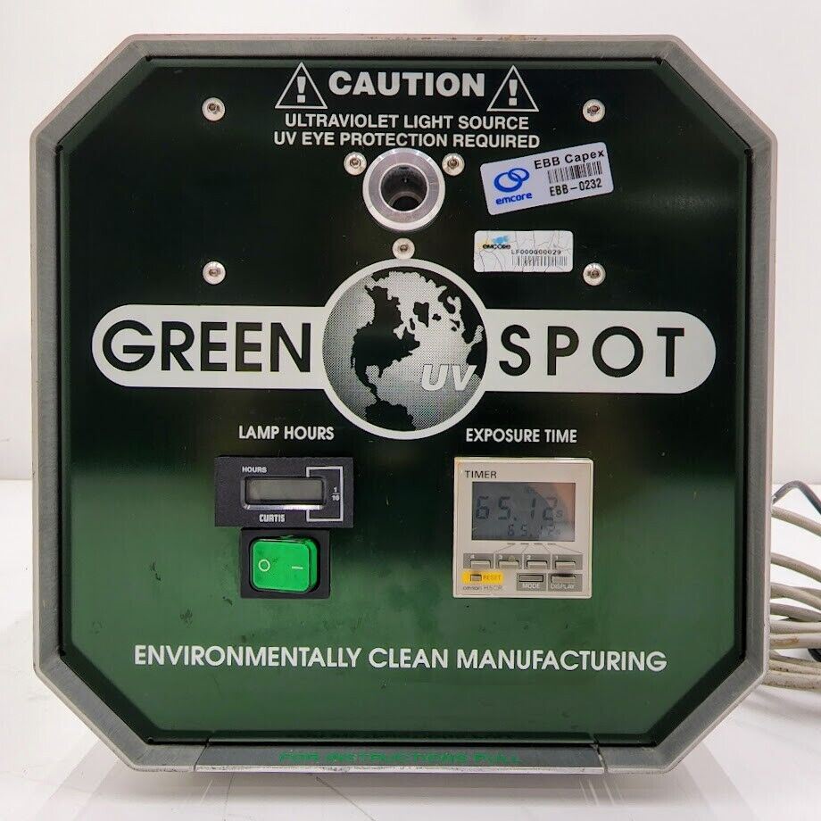 American Ultraviolet GREEN SPOT UV Curing System w/ Timer and Foot Pedal NO Lamp