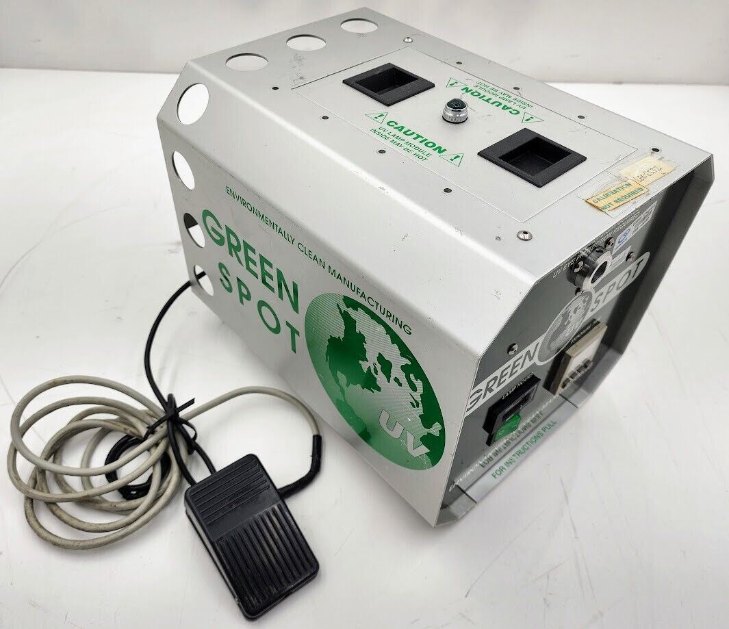 American Ultraviolet GREEN SPOT UV Curing System w/ Timer and Foot Pedal NO Lamp