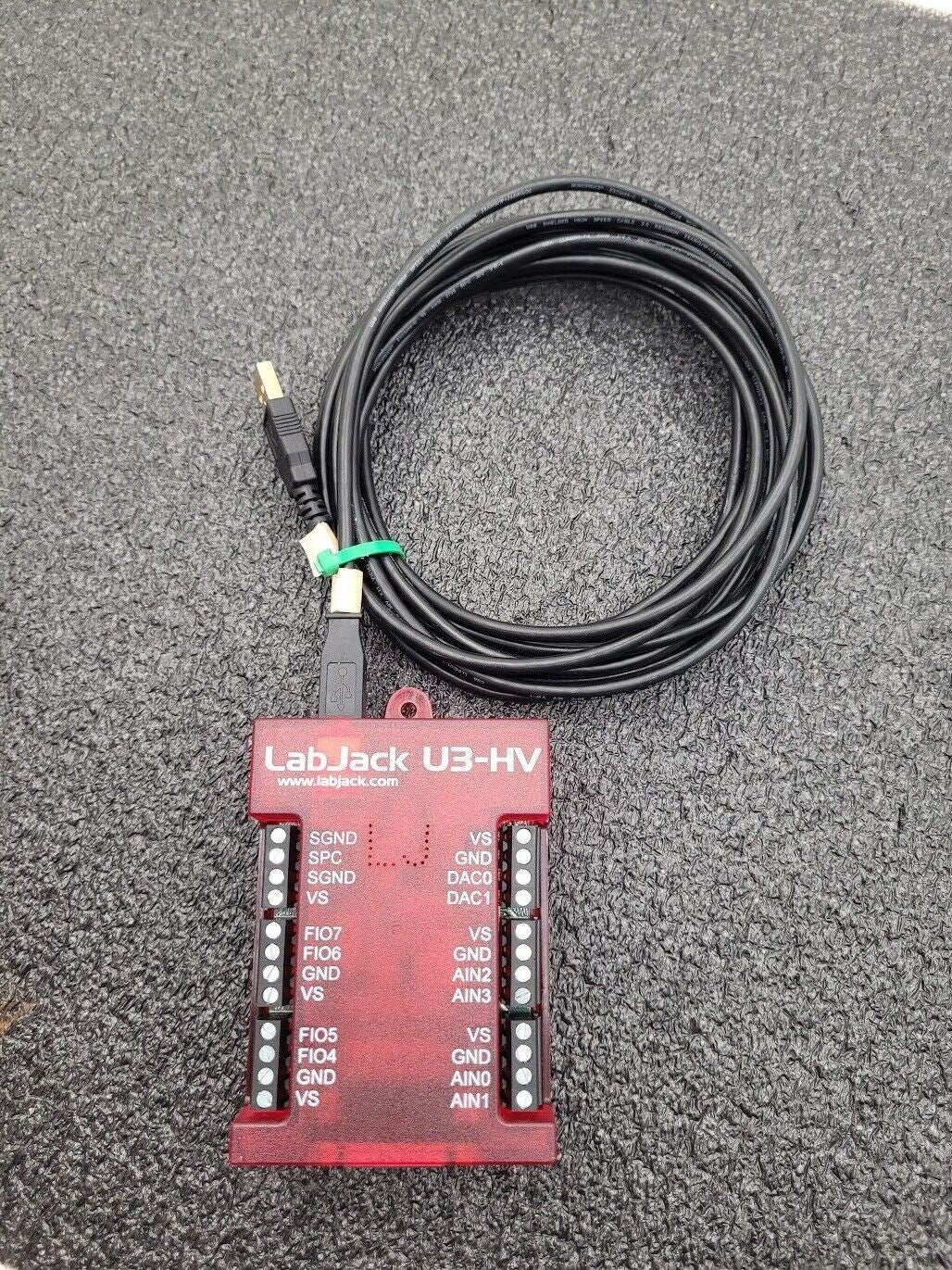 LabJack U3-HV Multifunction Data Acquisition Unit USB A to USB B Tested