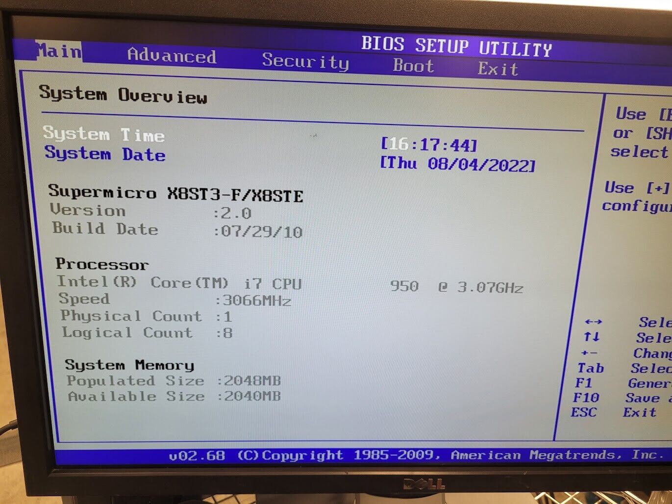 SUPERMICRO X8ST3-F/X8STE Motherboard i7-950 3.0GHz + Heatsink 2GB DDR3-1333