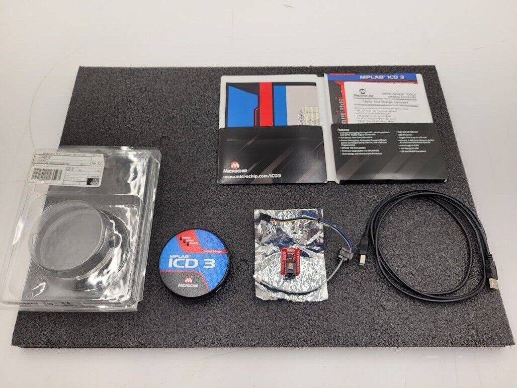 Microchip MPLAB ICD3 In Circuit Debugger Programmer w/ USB Cable Interface Board