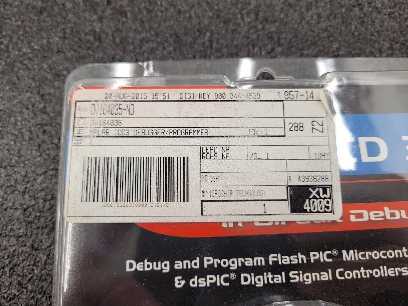 Microchip MPLAB ICD3 In Circuit Debugger Programmer w/ USB Cable Interface Board