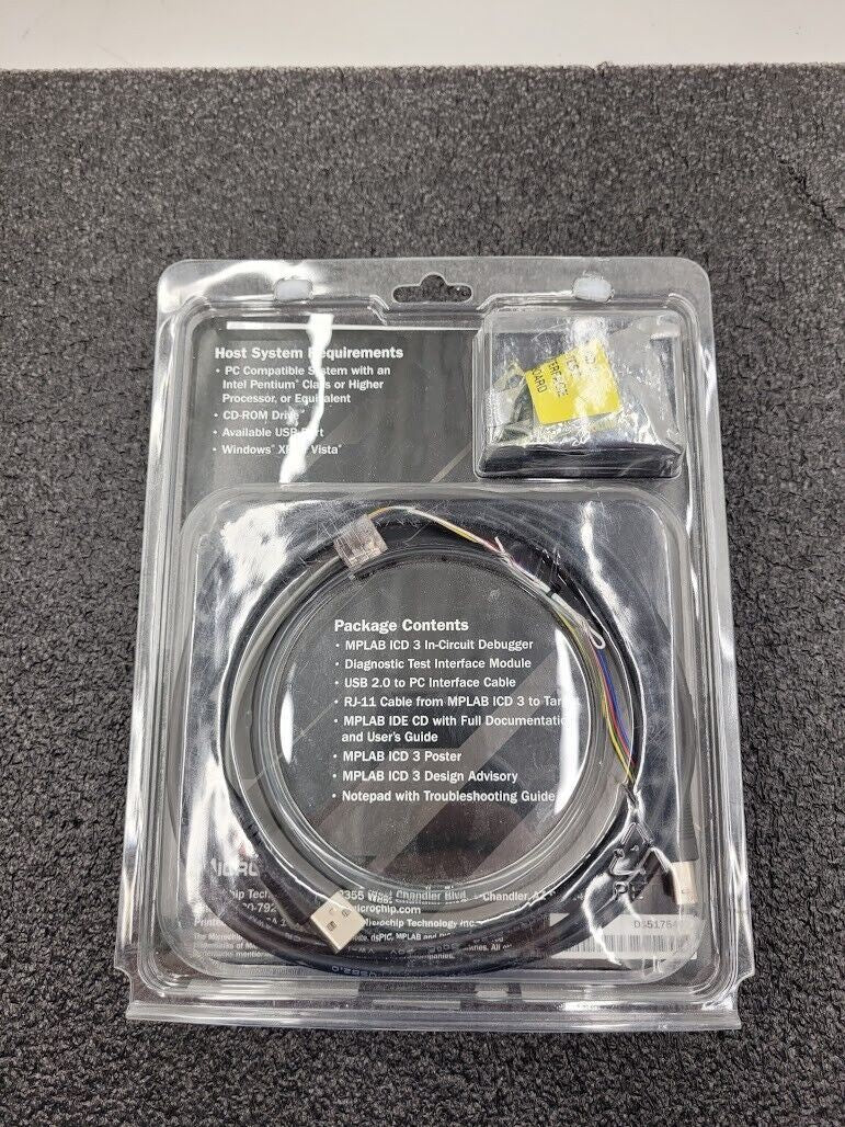 Microchip MPLAB ICD3 In Circuit Debugger Programmer w/ USB Cable Interface Board