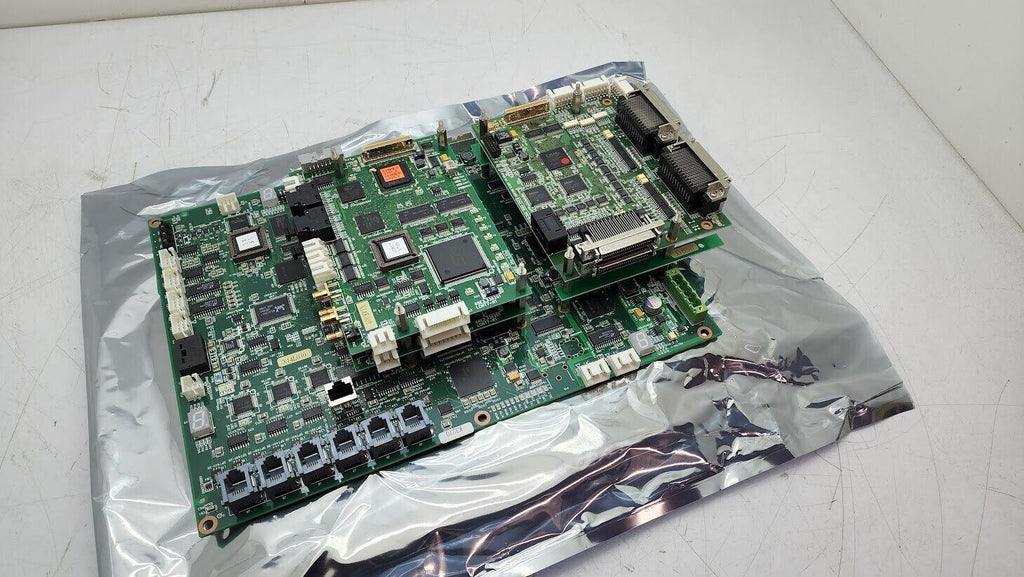 HItachi Via Mechanics MCU7-R5 Laser Control Board w/ 2x LCNT7-R1 / SPUD-R1 Cards