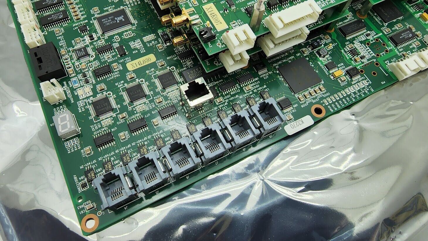 HItachi Via Mechanics MCU7-R5 Laser Control Board w/ 2x LCNT7-R1 / SPUD-R1 Cards