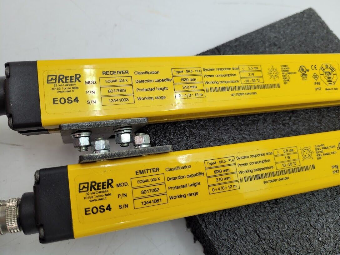 Reer Series EOS4 Light Curtains 310mm Height with M1 Controller 8040430 24VDC