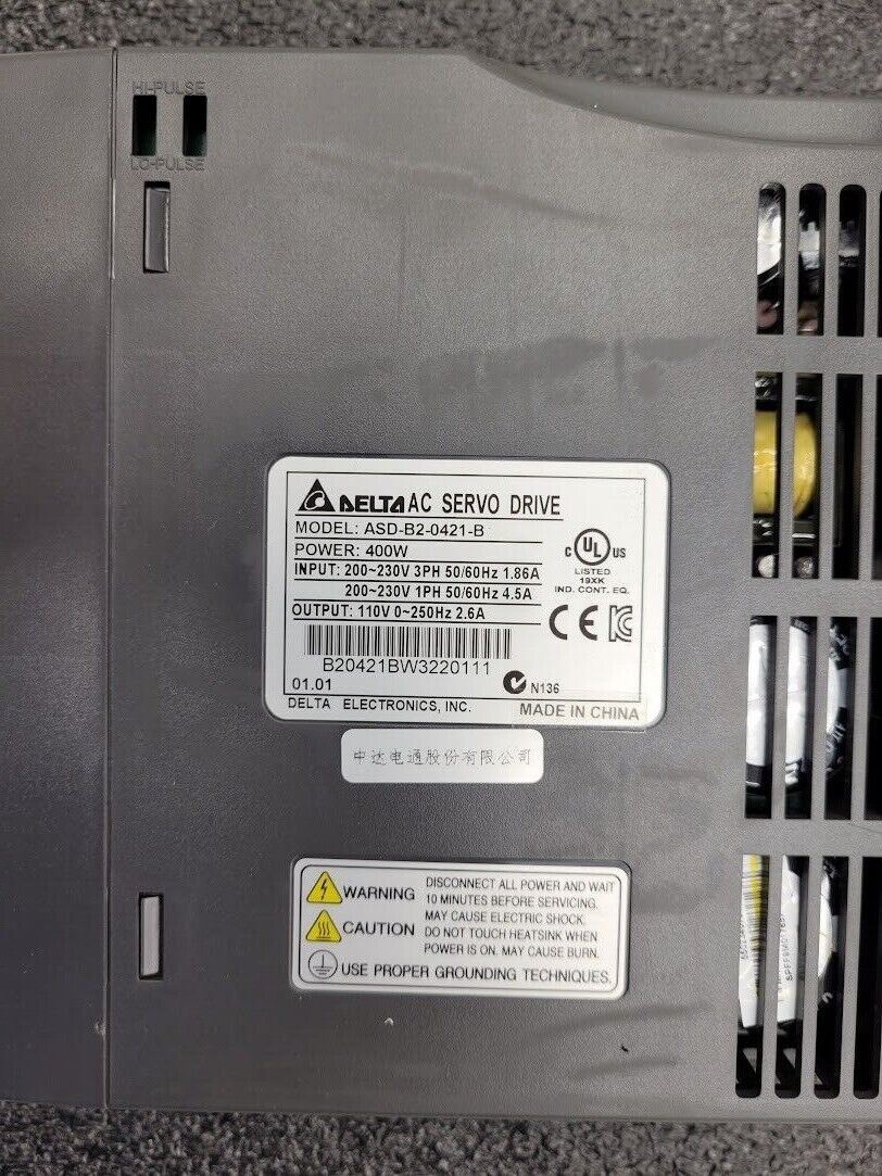 Hiwin KK6010P 15000N-4145 Delta ECMA-C20604RS Servo ASD-B2-0421-B 400W Drive