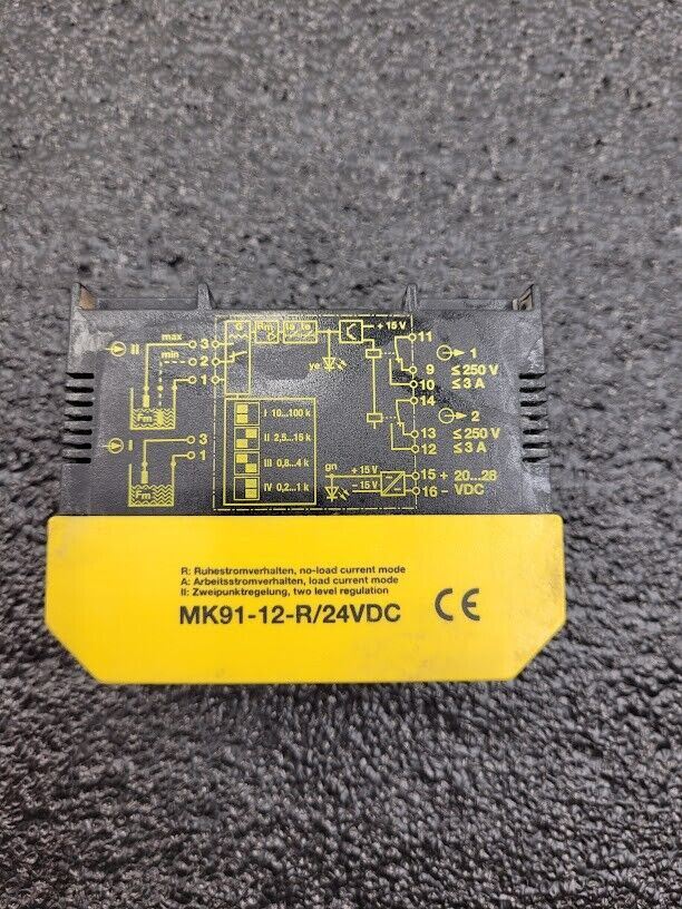 Turck Safety Sensor MK91-12-R-24VDC Multi Modul Conductive Liquid Level Control