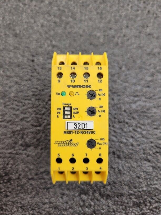 Turck Safety Sensor MK91-12-R-24VDC Multi Modul Conductive Liquid Level Control