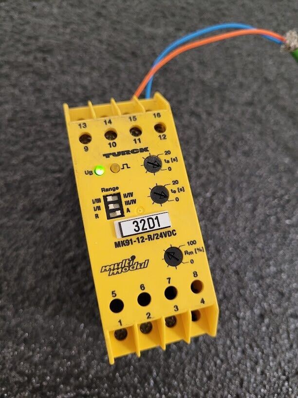 Turck Safety Sensor MK91-12-R-24VDC Multi Modul Conductive Liquid Level Control