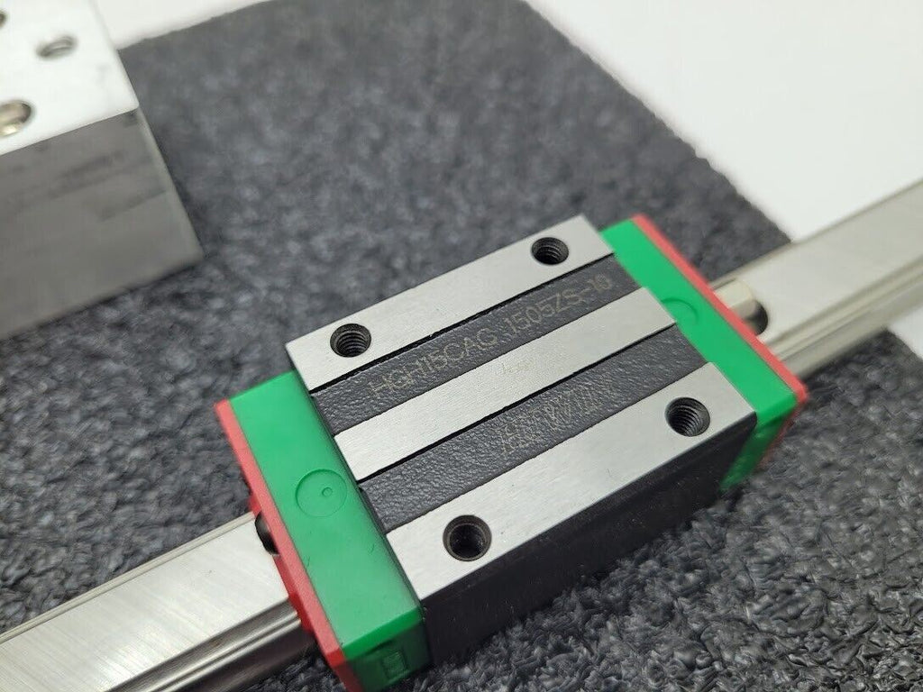 Hiwin HGR15C Linear Guide Rail HGR15 35" 900mm 2x HGH15CAC Blocks