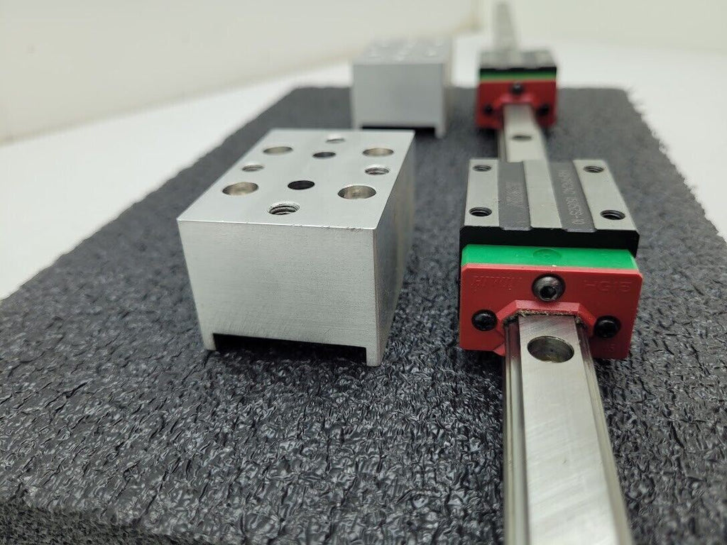 Hiwin HGR15C Linear Guide Rail HGR15 35" 900mm 2x HGH15CAC Blocks