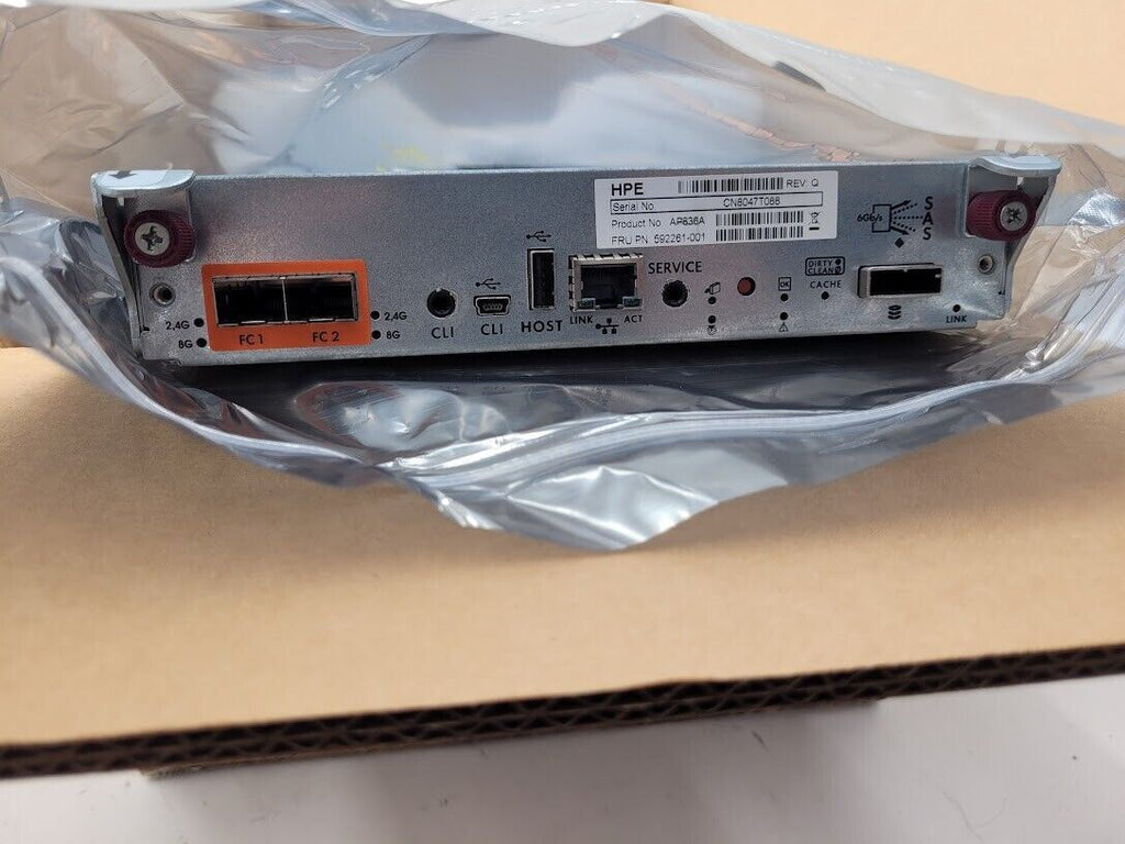 HP AP836A P2000 G3 FC Controller 8GB MSA Fibre Channel Control Module 592261-001