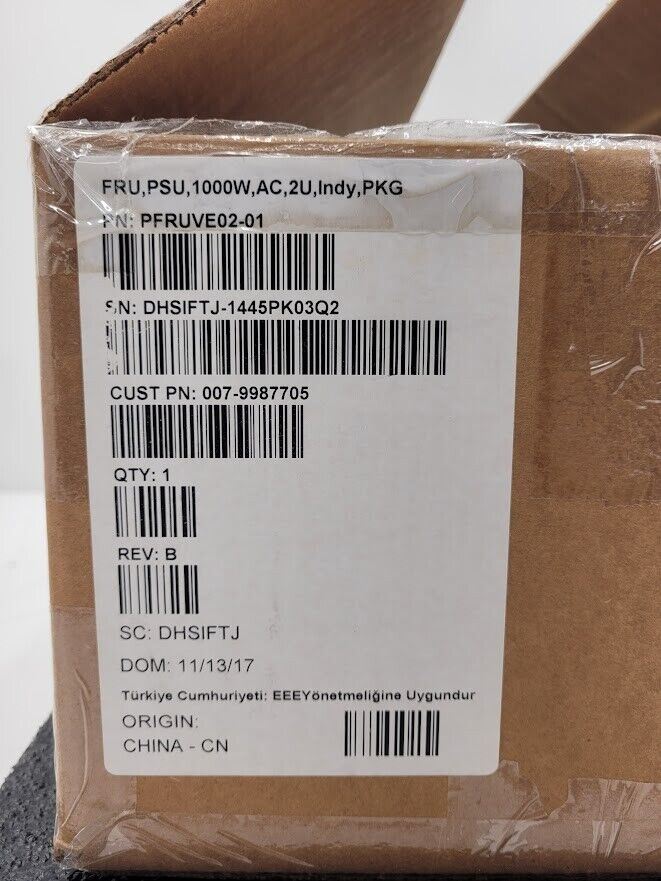 ACBel 1000w Disk Array JBOD Power Supply PFRUVE02-01 81-00000109-00-01 SGC002