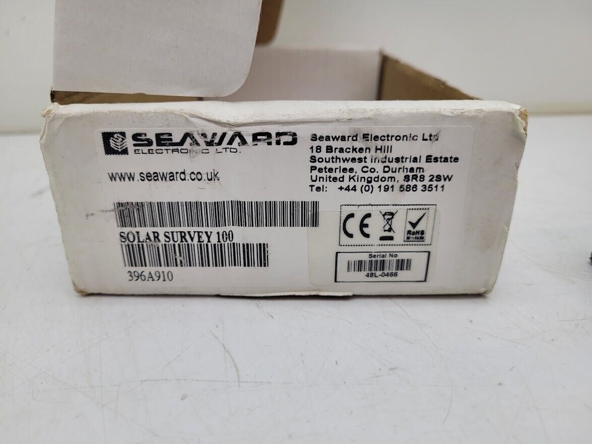 Seaward Solar Survey 100 Irradiance Meter with cable, 2019 Cert, box