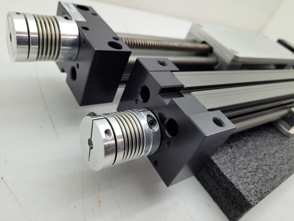 Lot of 2 Igus Linear Lead Screw Actuator 8" 200mm Travel, 3mm Pitch, 10mm Screw