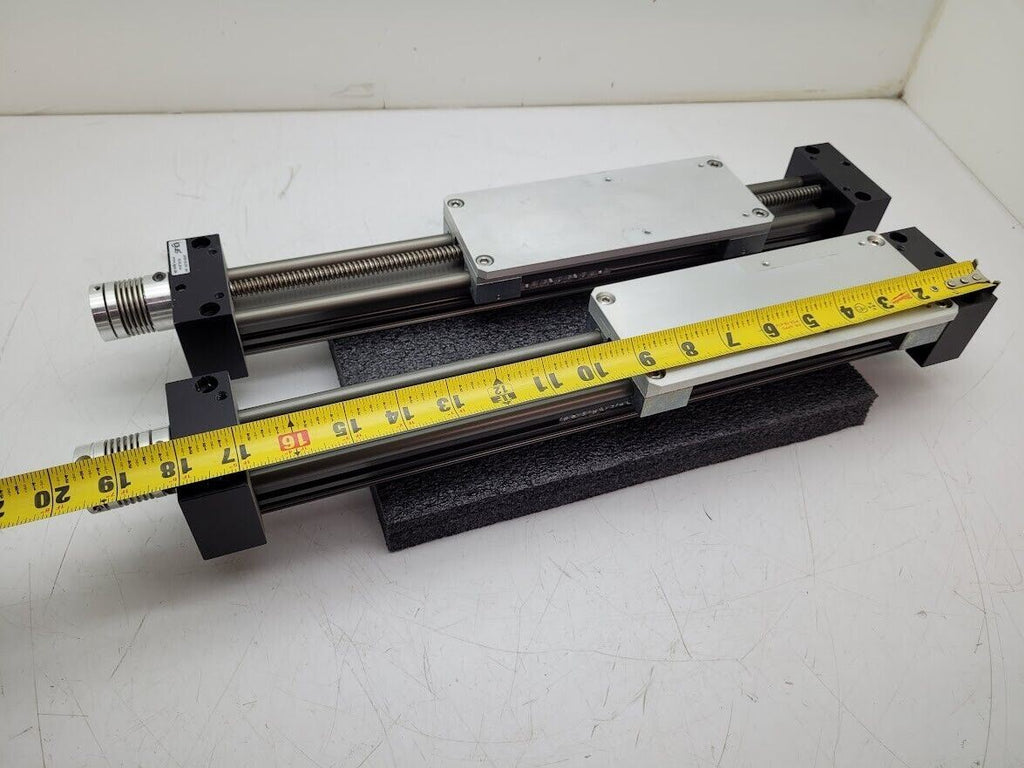 Lot of 2 Igus Linear Lead Screw Actuator 8" 200mm Travel, 3mm Pitch, 10mm Screw