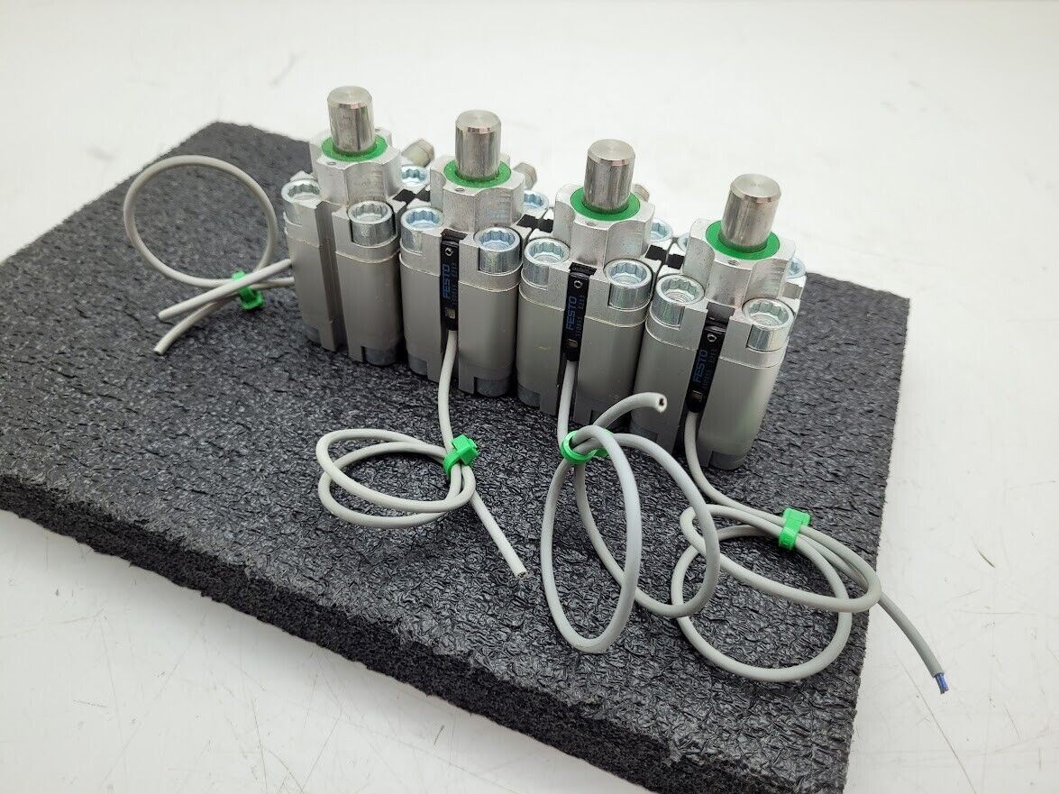 Lot of 4 Festo STA-20-15-P-A Stop Cylinder Pressure Retract Spring 15mm Extend