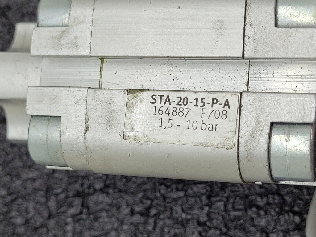 Lot of 4 Festo STA-20-15-P-A Stop Cylinder Pressure Retract Spring 15mm Extend