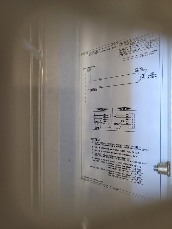 BERNER SLC07-1036AC-G 36" Wide Low Profile Air Curtain 8" Deep Outdoor Use 115V
