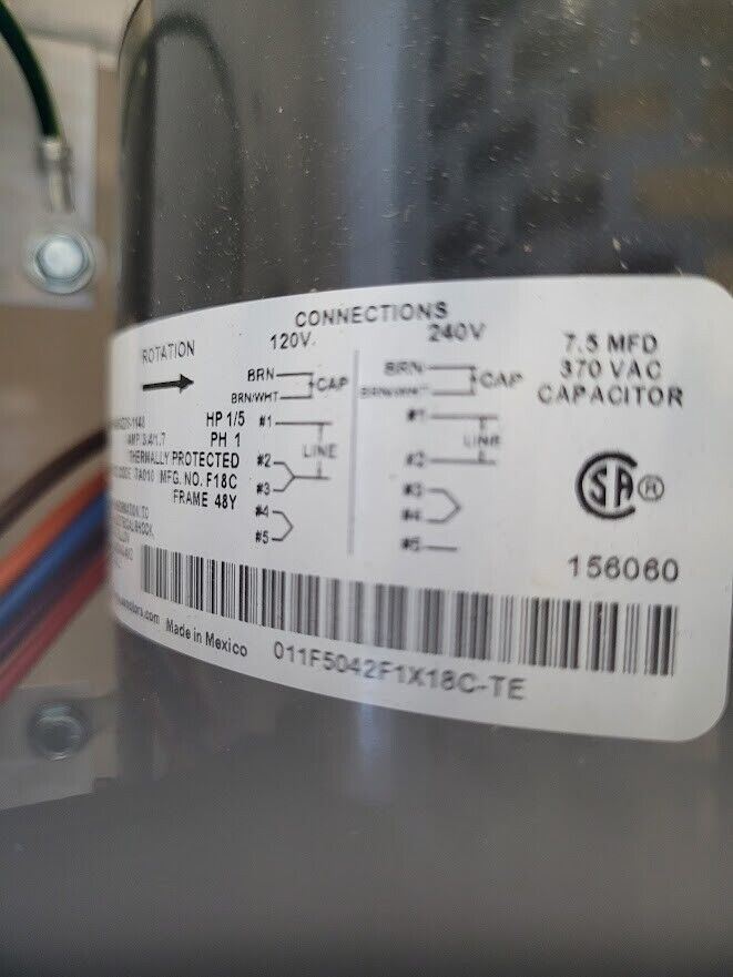 BERNER SLC07-1036AC-G 36" Wide Low Profile Air Curtain 8" Deep Outdoor Use 115V