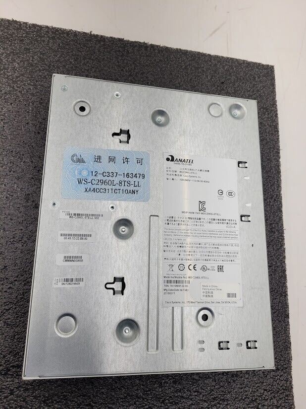 CISCO WS-C2960L-8TS-LL 8 Port GigE 10/100/1000 2 x SFP Ethernet Switch 2960L-8TS