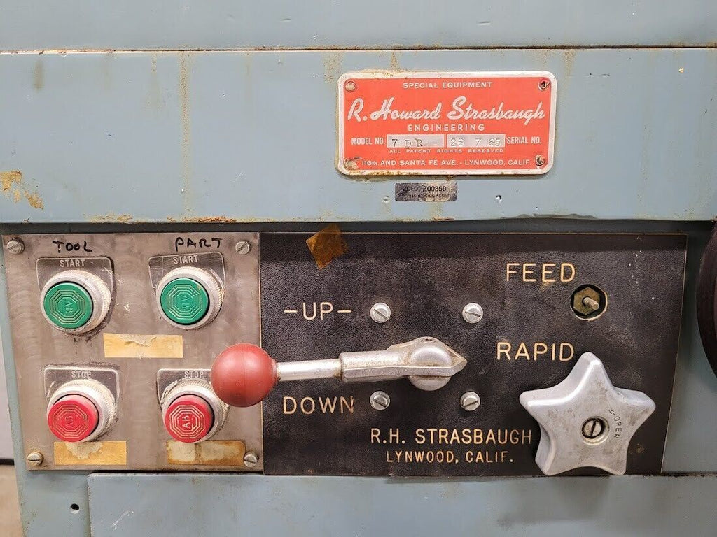 Howard Strasbaugh 7DR Precision Optical Glass Lens Curve Form Grinding Machine