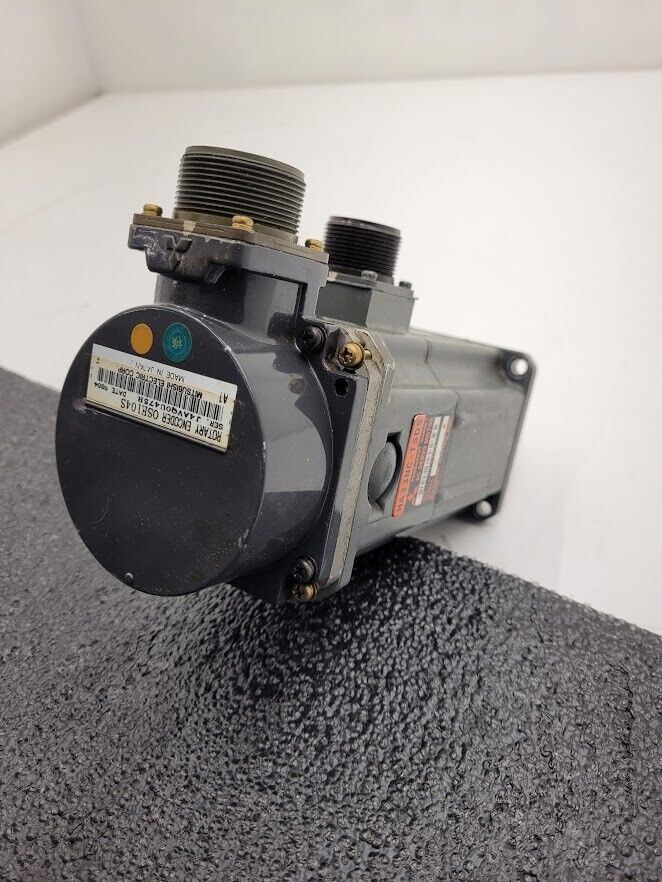 Mitsubishi HA33NC-TSD5 AC Servo Motor OSE104S Encoder Citizen E-32 Bent Shaft