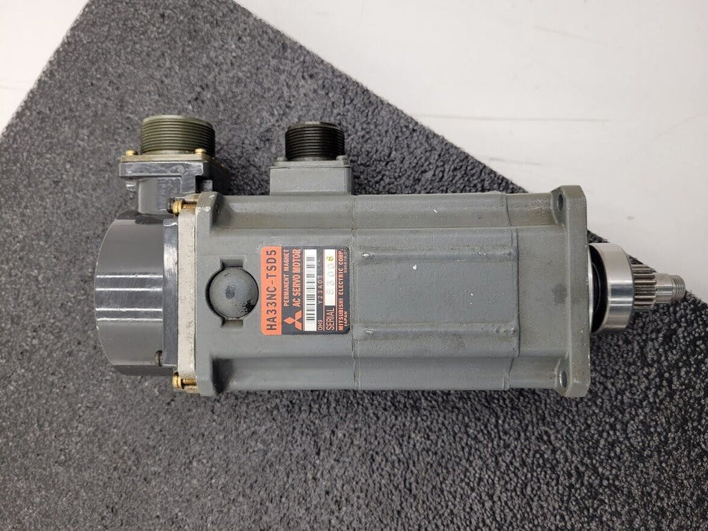 Mitsubishi HA33NC-TSD5 AC Servo Motor OSE104S Encoder Citizen E-32 Bent Shaft