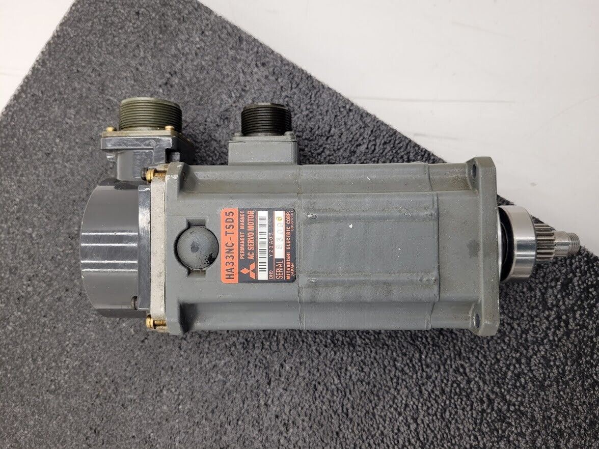 Mitsubishi HA33NC-TSD5 AC Servo Motor OSE104S Encoder Citizen E-32 Bent Shaft