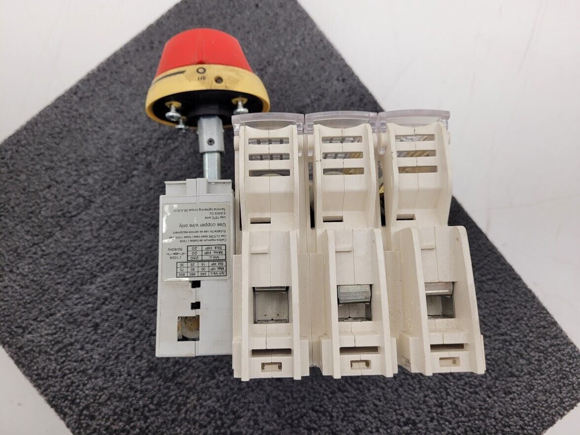 Eaton Fusible K-Frame 100A Disconnect Switch R9 Series R9K3100FJ LPJ-100SP Fuses