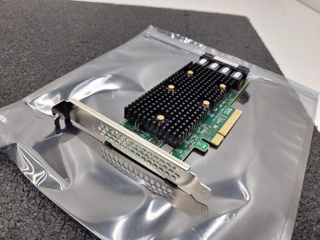 Avago LSI 9400-16i 12Gbps Tri-Mode SAS SATA NVMe HBA PCIE 4 port SFF-8643