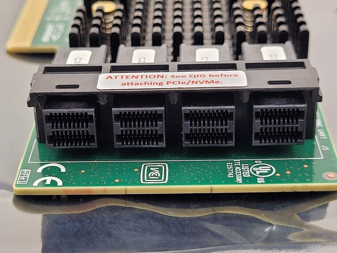 Avago LSI 9400-16i 12Gbps Tri-Mode SAS SATA NVMe HBA PCIE 4 port SFF-8643