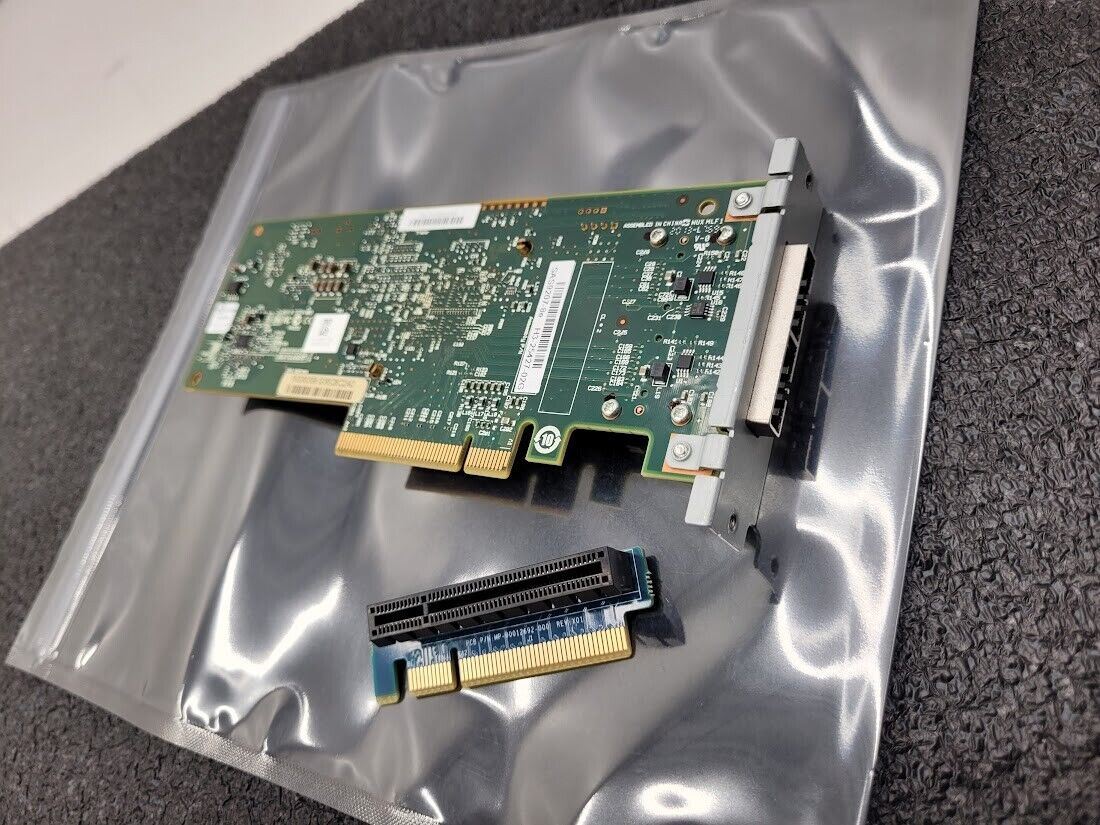LSI 9207-8e SAS HBA 6Gbps PCI-E 3.0 P20 500605B No Bracket Working Pull SFF-8088