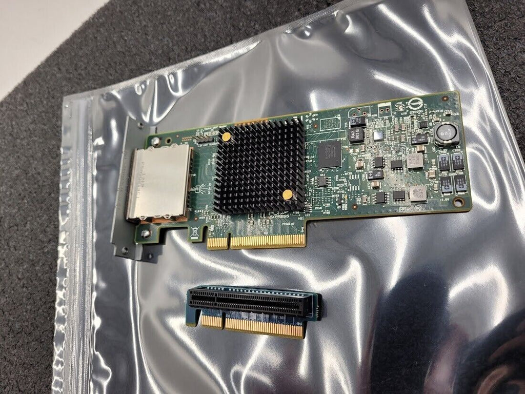 LSI 9207-8e SAS HBA 6Gbps PCI-E 3.0 P20 500605B No Bracket Working Pull SFF-8088