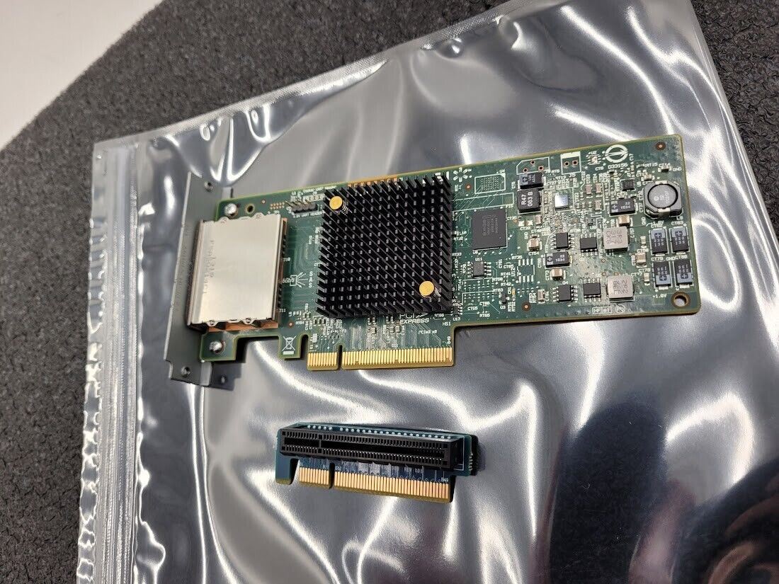 LSI 9207-8e SAS HBA 6Gbps PCI-E 3.0 P20 500605B No Bracket Working Pull SFF-8088