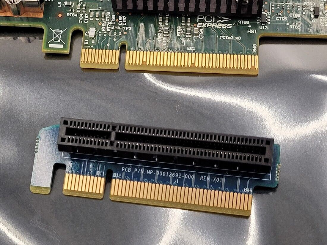 LSI 9207-8e SAS HBA 6Gbps PCI-E 3.0 P20 500605B No Bracket Working Pull SFF-8088