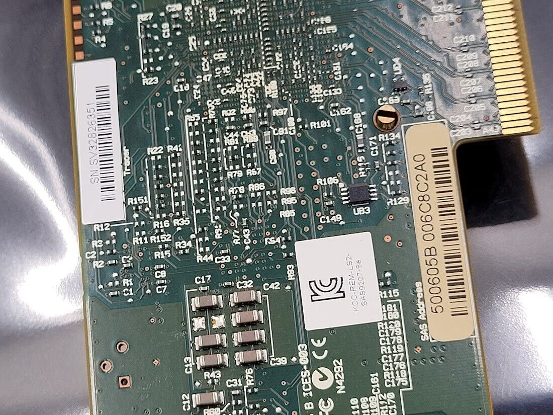 LSI 9207-8e SAS HBA 6Gbps PCI-E 3.0 P20 500605B No Bracket Working Pull SFF-8088