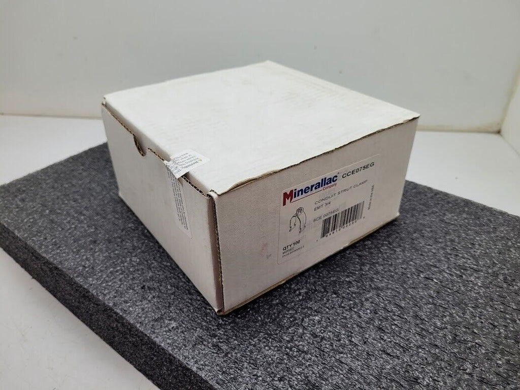 Rigid 3/4" Minerallac Conduit Strut Clamp CCE075EG SCE0075EG Box of 100
