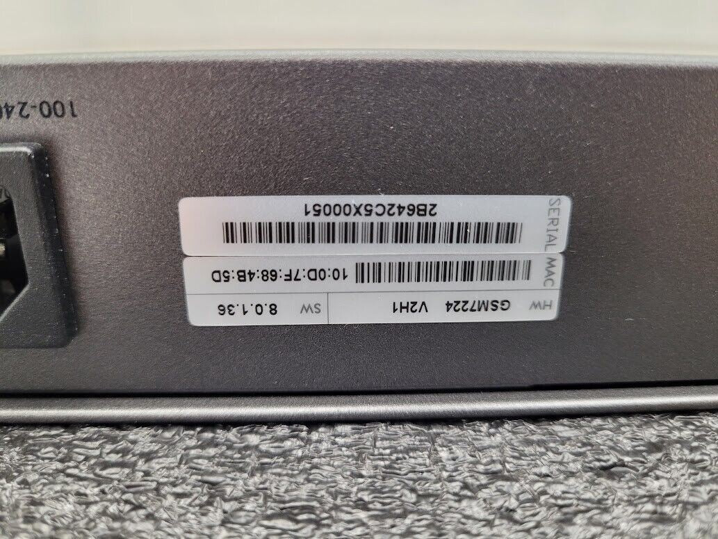 NetGear ProSafe GSM7224 V2  V2H1 24 Port Managed Network Switch Static Routing