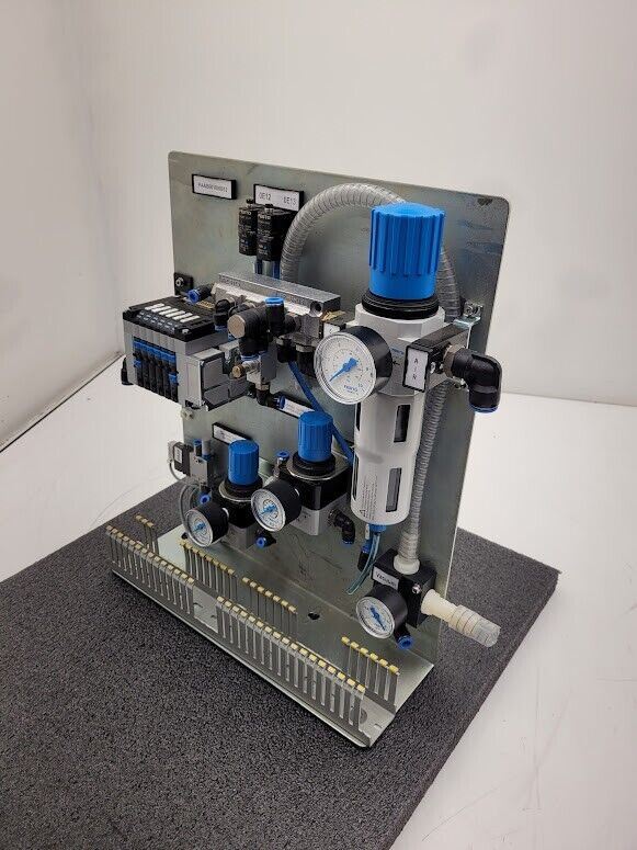 Festo Electro Pneumatic Vacuum Manifold 7 Valve 3 Regulator Robot Control Unit D