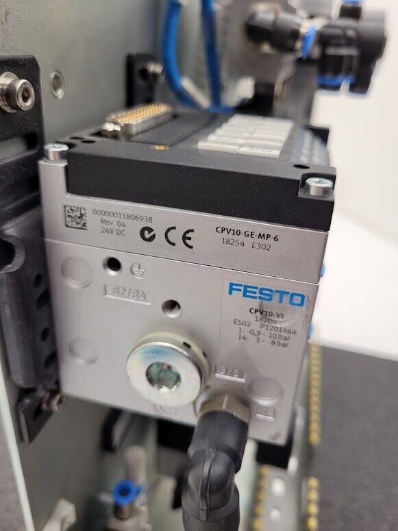 Festo Electro Pneumatic Vacuum Manifold 7 Valve 3 Regulator Robot Control Unit D
