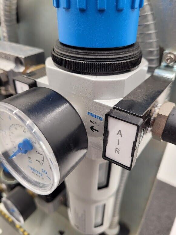 Festo Electro Pneumatic Vacuum Manifold 7 Valve 3 Regulator Robot Control Unit D