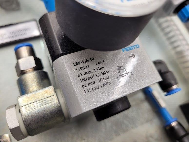 Festo Electro Pneumatic Vacuum Manifold 7 Valve 3 Regulator Robot Control Unit D