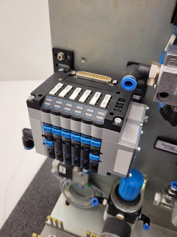 Festo Electro Pneumatic Vacuum Manifold 7 Valve 3 Regulator Robot Control Unit D