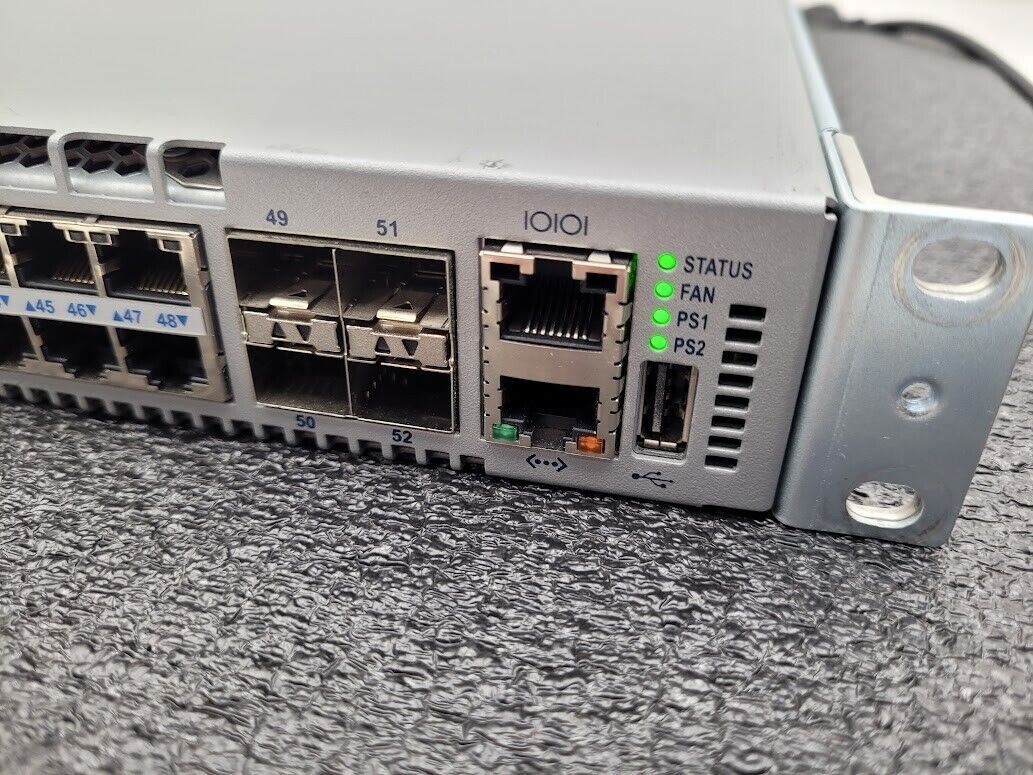 Arista DCS-7048T-A 48-Port 100/1000 RJ45 4x SFP+ 2x AC PSU R-F 7048 Switch