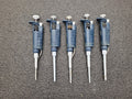 Lot of 5 Rainin Gilson Pipetman Air-Displacement Pipettes 1x P10 2x P20 2x P200