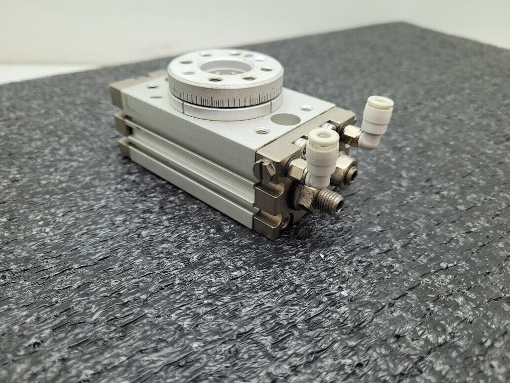 SMC MSQB10A Pinion Rotary Actuator Pneumatic Cylinder Table w/ D-M9N Sensors