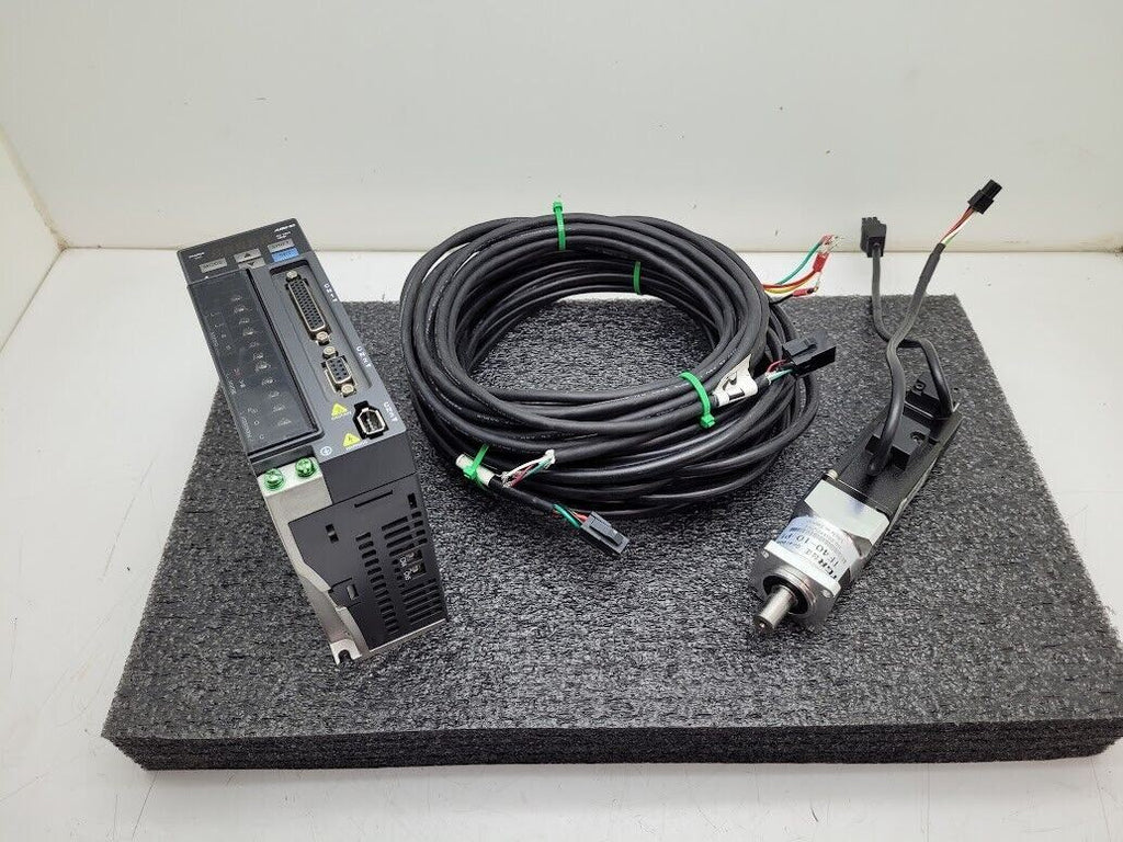 Delta ASD-B2-1021-B 220V 1-Phase Servo Drive 100W w/ Motor and Cables