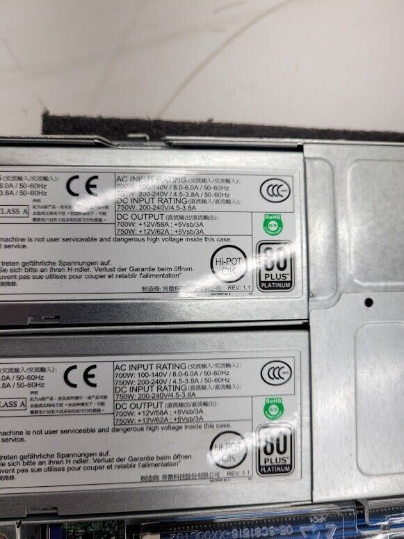 SuperMicro 4x LFF X10DRW-i 2x E5-2640v3 2.6Ghz 64GB Ram 1U Server